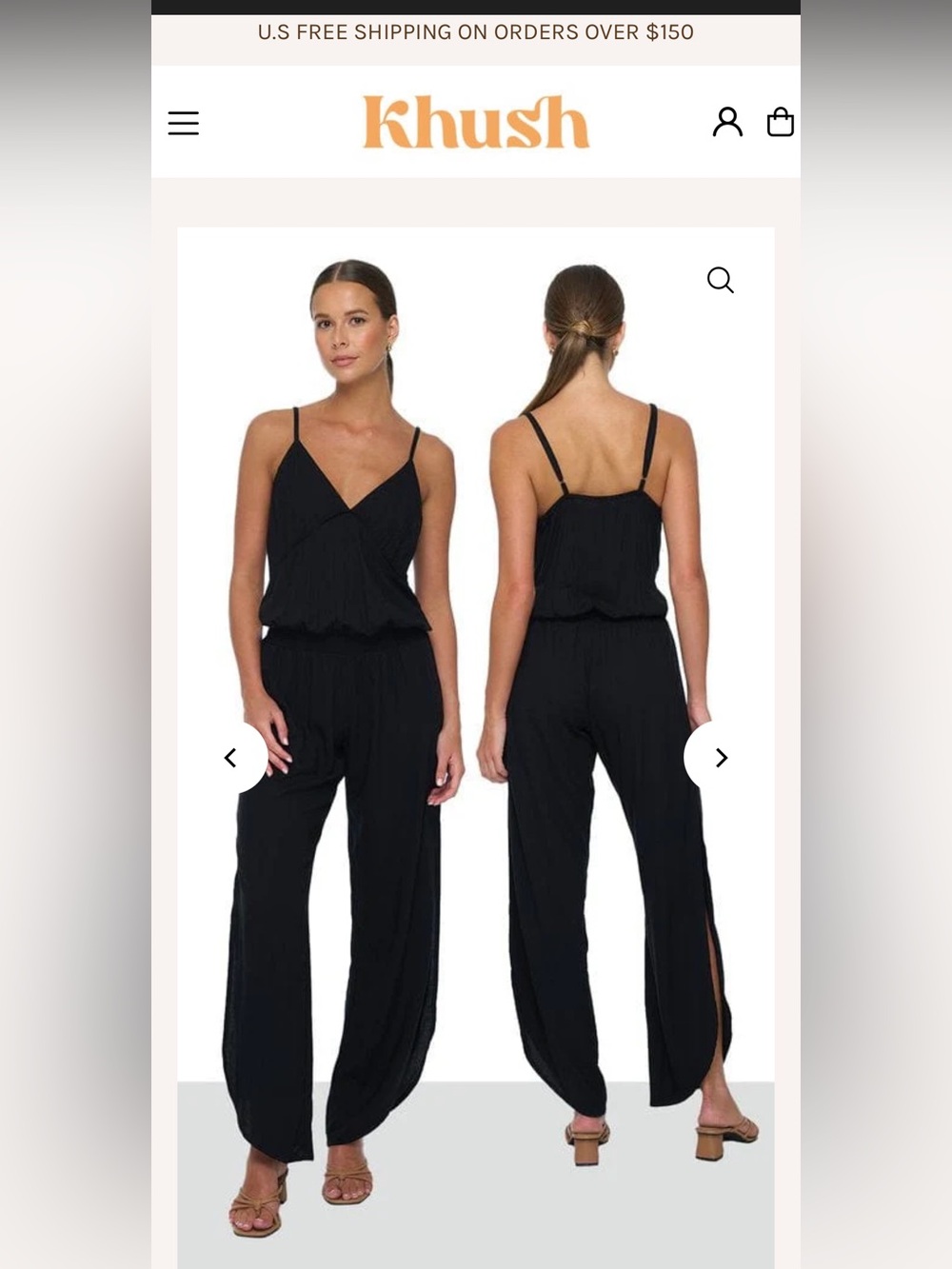 NWT Khush Nova Luna Jumpsuit in Color Drift Lahaina